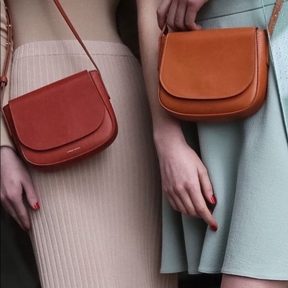 Mansur Gavriel Mini Crossbody Bag in Brandy - Picture 6 of 7